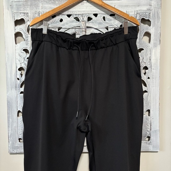 Lululemon Stretch High-Rise Black Drawstring Athletic Joggers - Picture 7 of 10